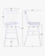 24" Sevierville Windsor Wooden Counter Stools Set of 2