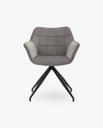 Portsmouth Tufted Armchair with Black Base