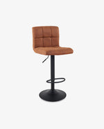 DUHOME leatherette bar stools brown online shopping