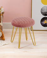 DUHOME vanity ottoman stool pink