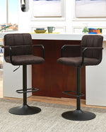 DUHOME modern swivel adjustable height bar stool